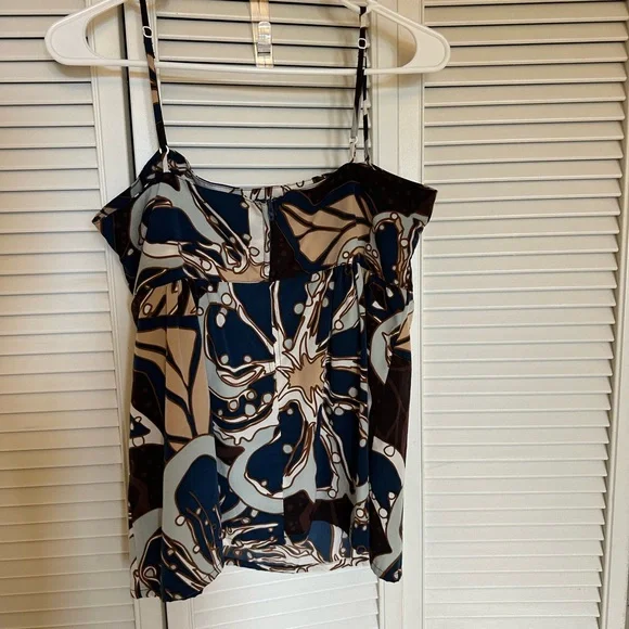 Manuhealii Blue and Brown Camisole - Picture 2 of 3